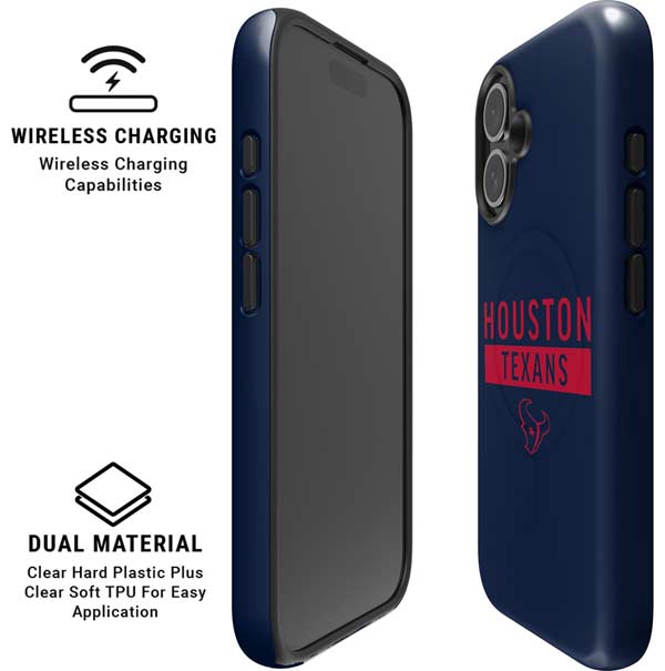 NFL Houston Texans Blue Performance Series iPhone 16 Magsafe Impact Case
