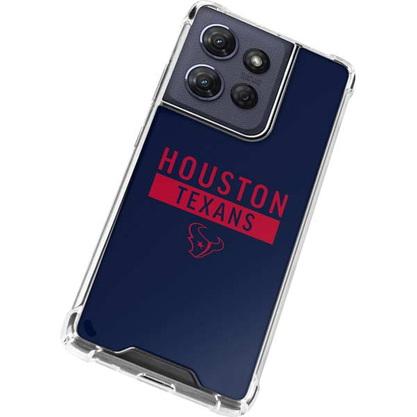 NFL Houston Texans Blue Performance Series Moto G Power 5G (2025) Clear Case
