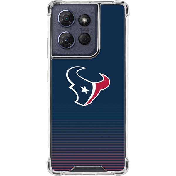 NFL Houston Texans Breakaway Moto G 5G (2025) Clear Case
