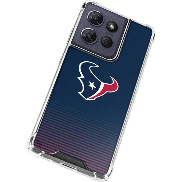 NFL Houston Texans Breakaway Moto G 5G (2025) Clear Case