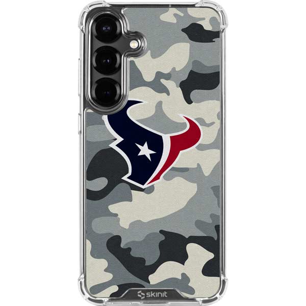 NFL Houston Texans Camo Galaxy S26 Clear Case