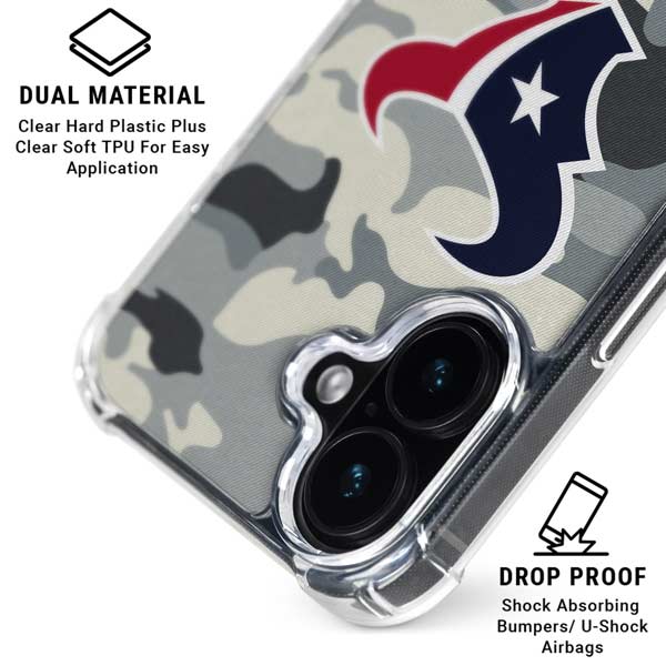 NFL Houston Texans Camo iPhone 17 MagSafe Case