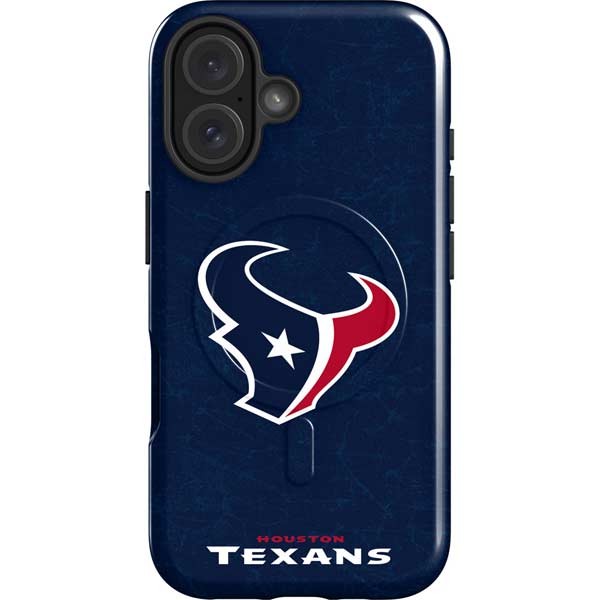 NFL Houston Texans Distressed iPhone 16 Magsafe Impact Case