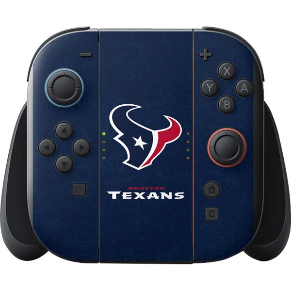 NFL Houston Texans Distressed Nintendo Switch 2 (2025) with Joy-Con Skin