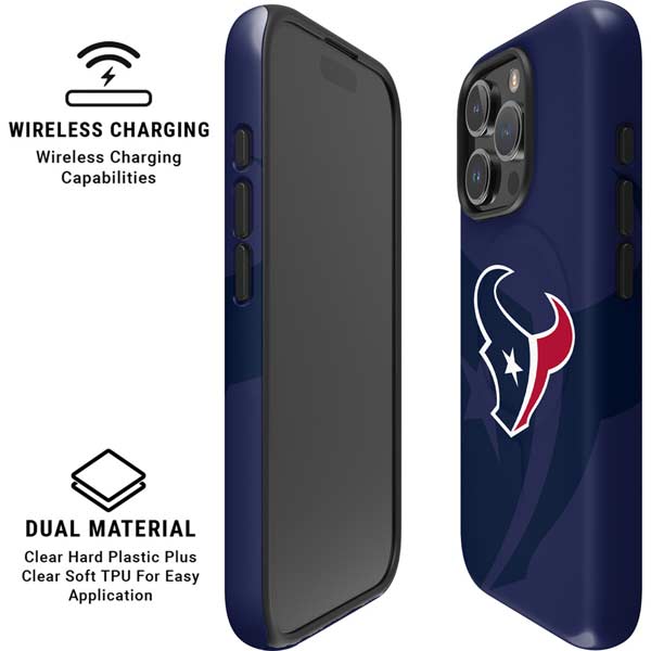 NFL Houston Texans Double Vision iPhone 16 Pro Max Magsafe Impact Case