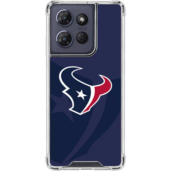 NFL Houston Texans Double Vision Moto G Power 5G (2025) Clear Case