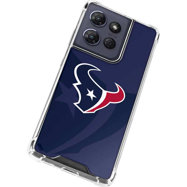 NFL Houston Texans Double Vision Moto G Power 5G (2025) Clear Case