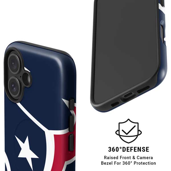 NFL Houston Texans Large Logo iPhone 16 Plus Magsafe Impact Case
