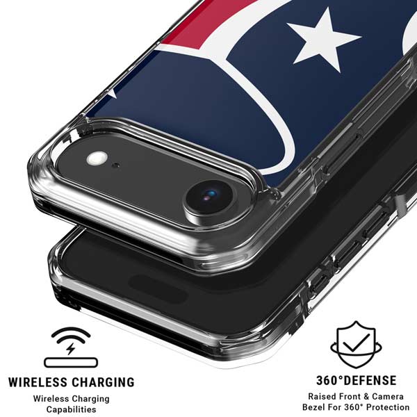 NFL Houston Texans Large Logo iPhone 17 Air Clear Case