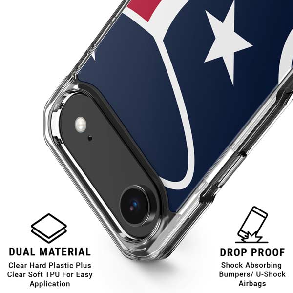 NFL Houston Texans Large Logo iPhone 17 Air Clear Case