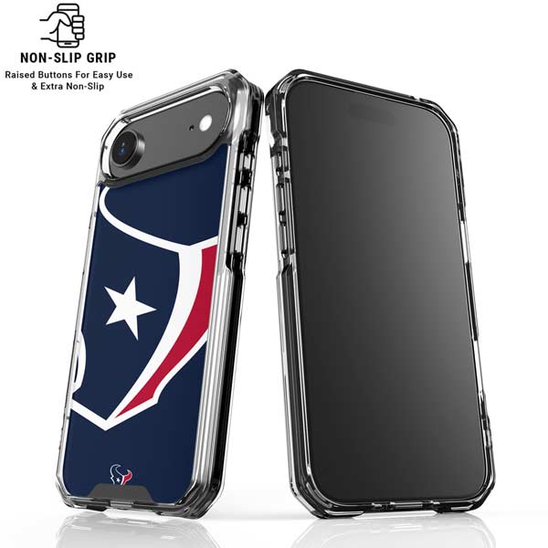 NFL Houston Texans Large Logo iPhone 17 Air Clear Case