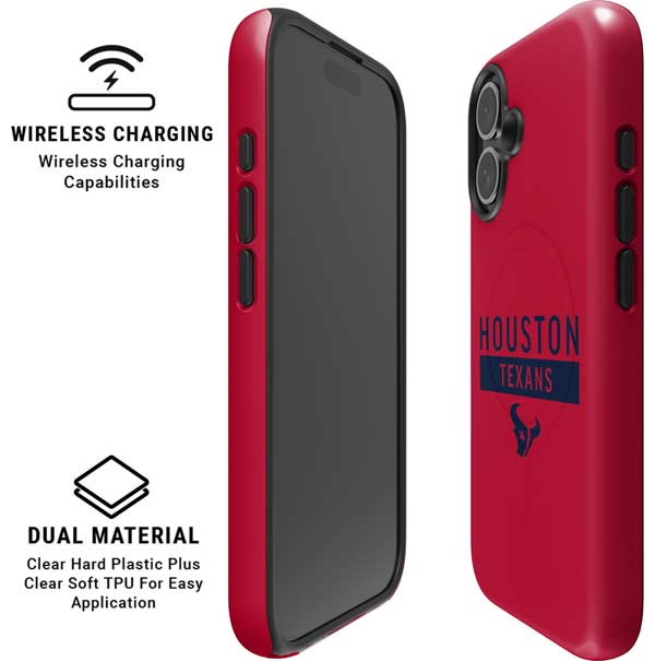 NFL Houston Texans Red Performance Series iPhone 16 Magsafe Impact Case