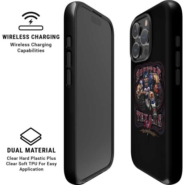 Liquid Blue NFL Houston Texans Running Back iPhone 16 Pro Max Magsafe Impact Case