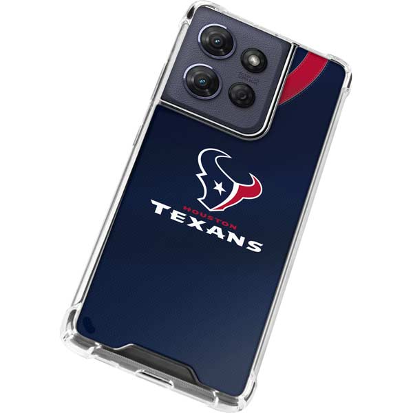 NFL Houston Texans Team Jersey Moto G 5G (2025) Clear Case