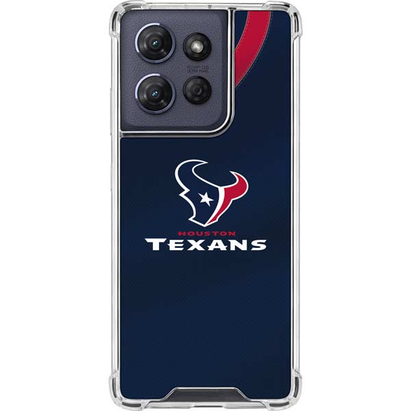 NFL Houston Texans Team Jersey Moto G Stylus 5G (2025) Clear Case