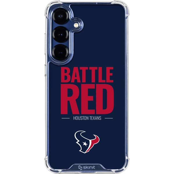 NFL Houston Texans Team Motto Galaxy S25 Plus Clear Case