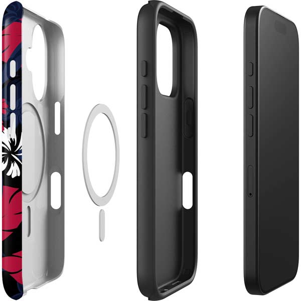 NFL Houston Texans Tropical Print iPhone 16 Magsafe Impact Case