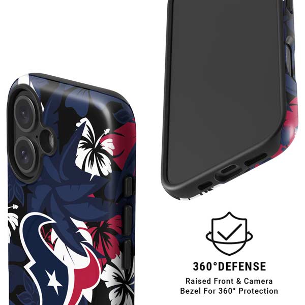 NFL Houston Texans Tropical Print iPhone 16 Magsafe Impact Case