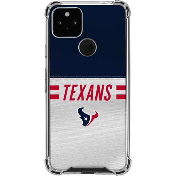 NFL Houston Texans White Striped Pixel Cases