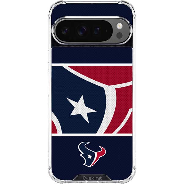 NFL Houston Texans Zone Block Google Pixel 10 Pro XL Clear Case