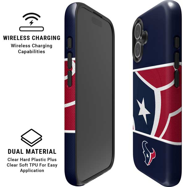 NFL Houston Texans Zone Block iPhone 16 Magsafe Impact Case