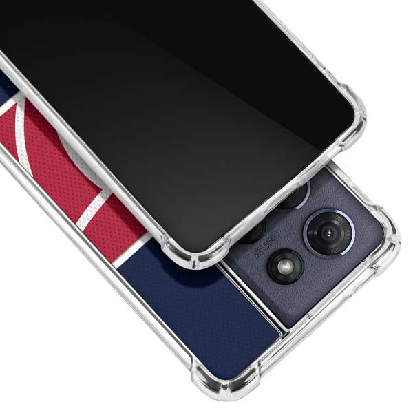NFL Houston Texans Zone Block Moto G 5G (2025) Clear Case