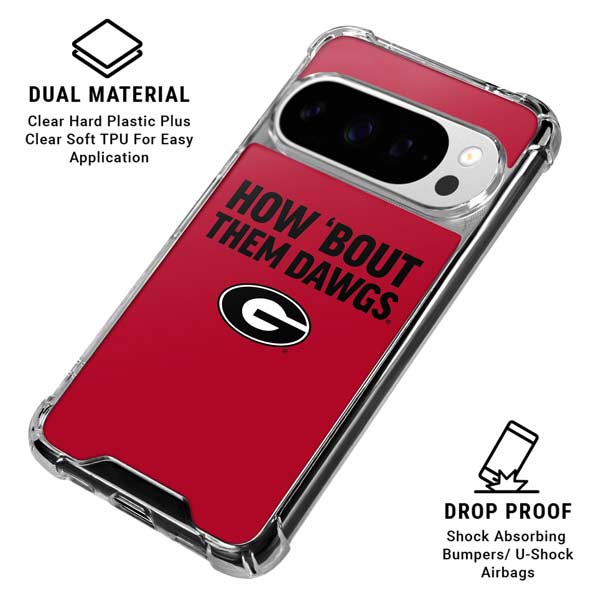 University of Georgia How Bout Them Dawgs Google Pixel 10 Pro Clear Case