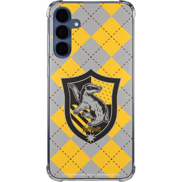Wizarding World Harry Potter Hufflepuff Crest Galaxy A35 5G Clear Case