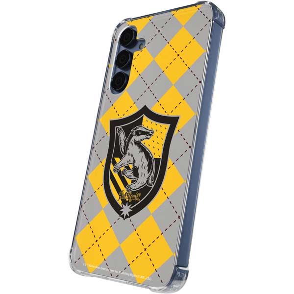 Wizarding World Harry Potter Hufflepuff Crest Galaxy A35 5G Clear Case
