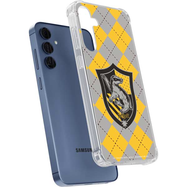 Wizarding World Harry Potter Hufflepuff Crest Galaxy A35 5G Clear Case