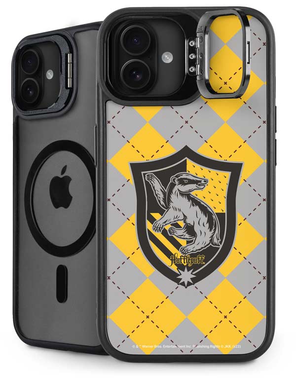 Wizarding World Harry Potter Hufflepuff Crest iPhone 16 Kickstand Case