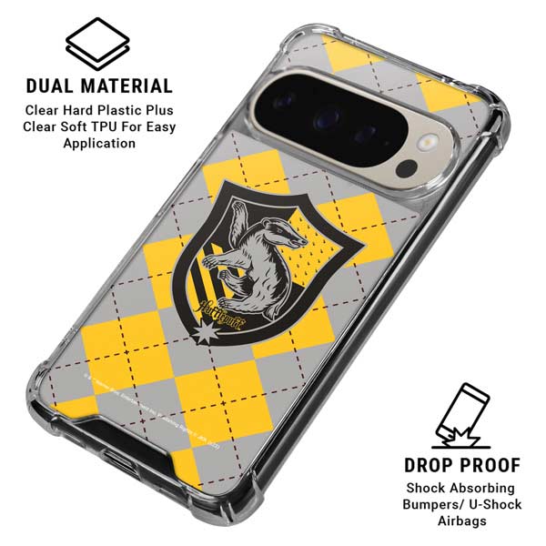 Wizarding World Harry Potter Hufflepuff Crest Pixel 9 Pro XL Clear Case