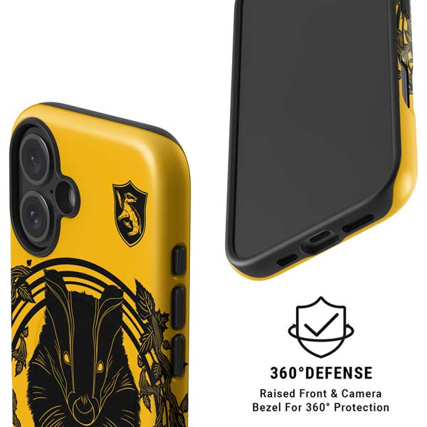 Wizarding Worlds Harry Potter Hufflepuff Illustration iPhone 16 Plus Magsafe Impact Case