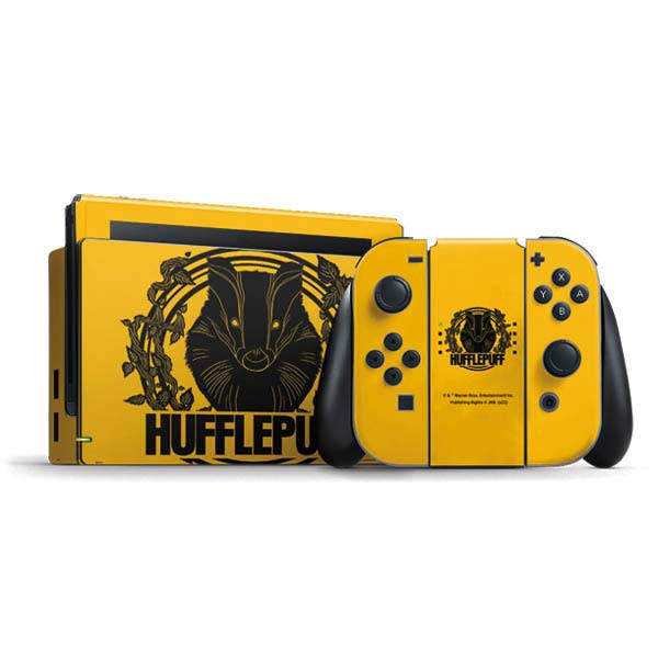 Wizarding Worlds Harry Potter Hufflepuff Illustration Nintendo Skins