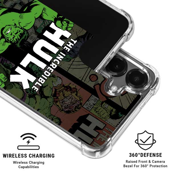 Marvel Classic Comics Hulk Fighter Vintage Galaxy S26 Clear Case