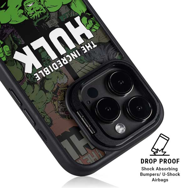 Marvel Classic Comics Hulk Fighter Vintage iPhone 14 Pro Kickstand Case
