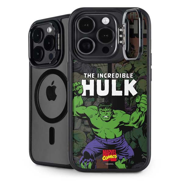 Marvel Classic Comics Hulk Fighter Vintage iPhone 14 Pro Max Kickstand Case