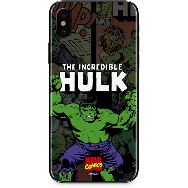 Marvel Classic Comics Hulk Fighter Vintage iPhone XS Skin