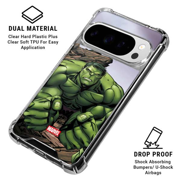 Marvel Avengers Hulk Google Pixel 10 Pro XL Clear Case