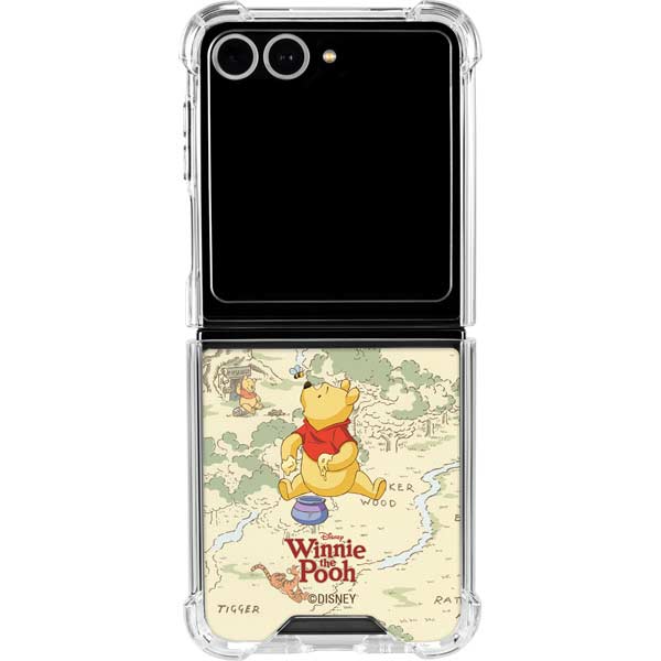 Disney Winnie the Pooh Hundred Acre Wood Galaxy Z Flip7 Clear Case