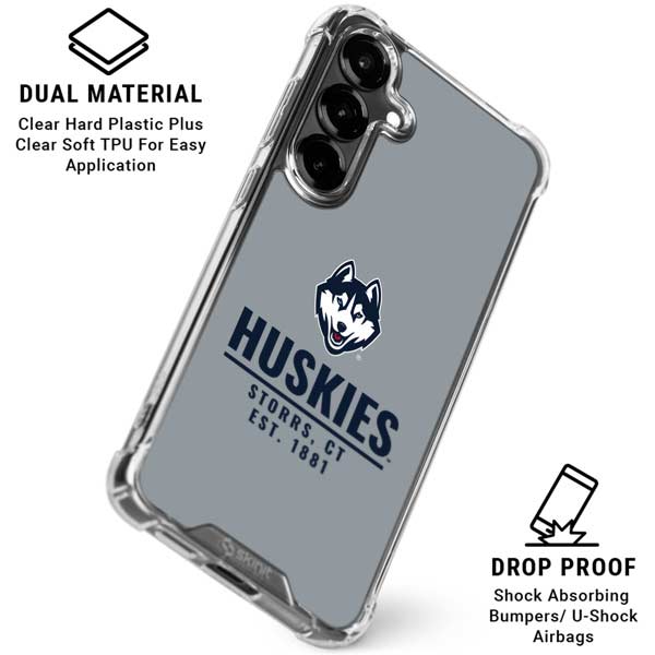 University of Connecticut Huskies Est 1881 Galaxy S26 Clear Case