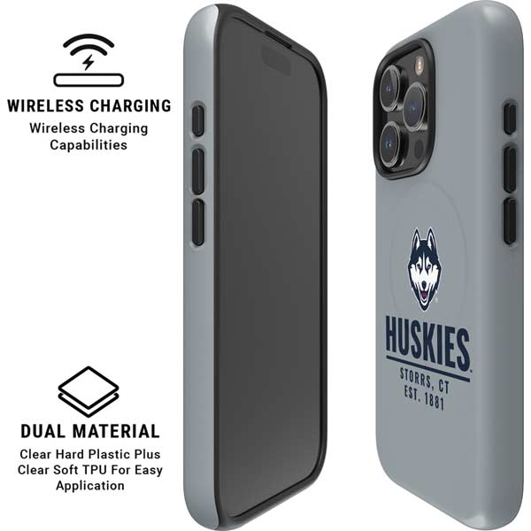 University of Connecticut Huskies Est 1881 iPhone 16 Pro Magsafe Impact Case