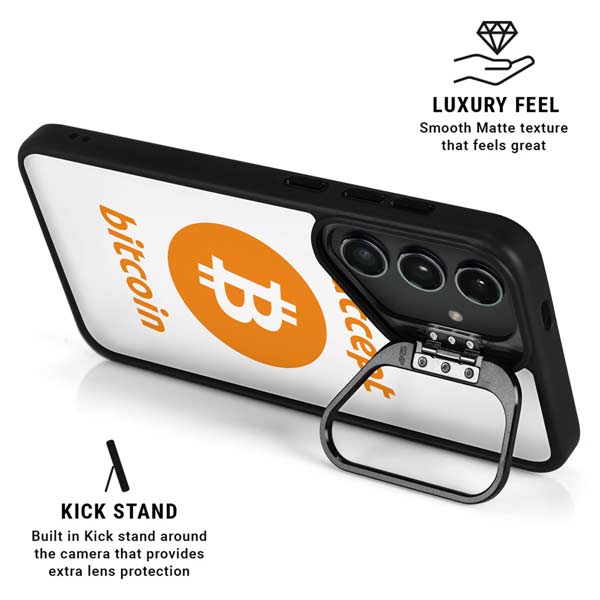I Accept Bitcoin Galaxy S26 Plus Kickstand Case