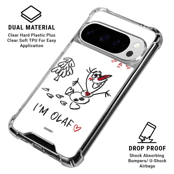 Disney Frozen I Am Olaf Art Google Pixel 10 Pro Clear Case