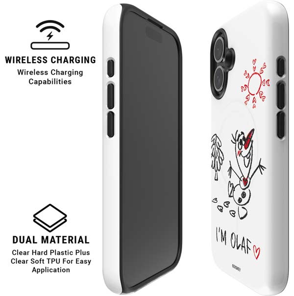 Disney Frozen I Am Olaf Art iPhone 16 Plus Magsafe Impact Case