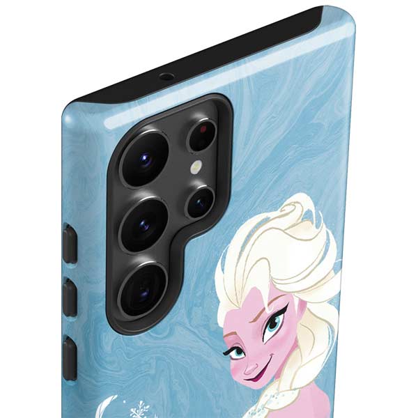 Disney Frozen Ice Blue Elsa Art Galaxy S23 Ultra Pro Case