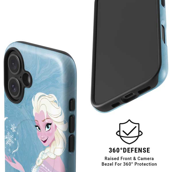 Disney Frozen Ice Blue Elsa Art iPhone 16 Magsafe Impact Case