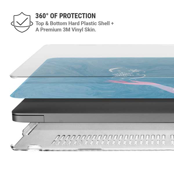 Disney Frozen Ice Blue Elsa Art MacBook Pro 14in (2021-24) Case plus Skin