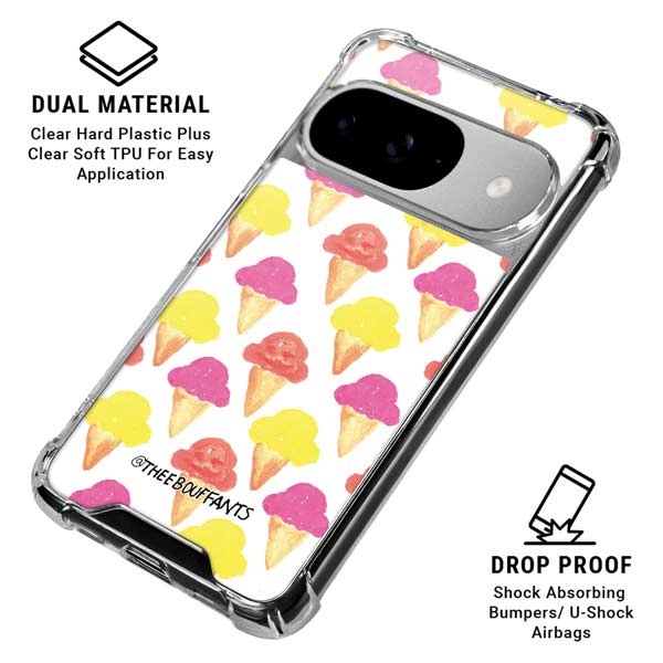 Bouffants and Broken Hearts Ice Cream Google Pixel 10 Clear Case