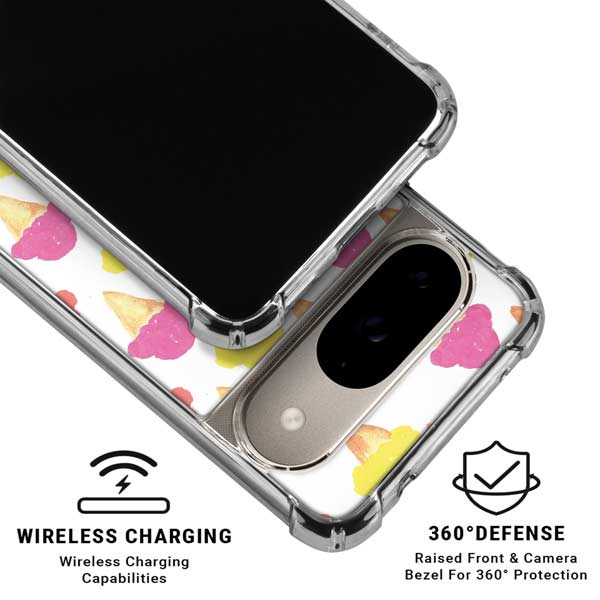 Bouffants and Broken Hearts Ice Cream Google Pixel 10 Clear Case